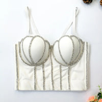 Diamante Embellished Corset Bustier - Festigal