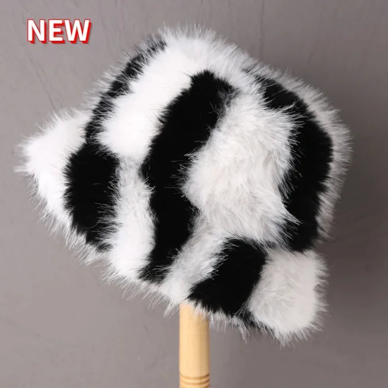 Faux Fur Bucket Hats - Festigal