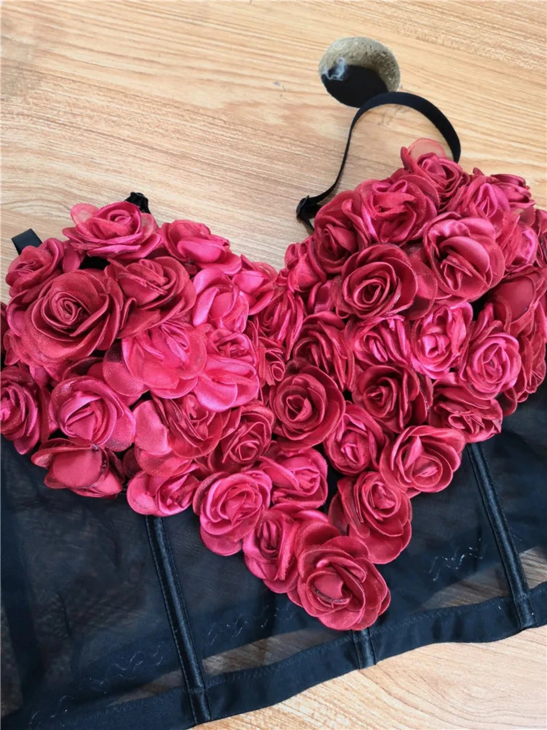 3D Roses Corset Top - Festigal