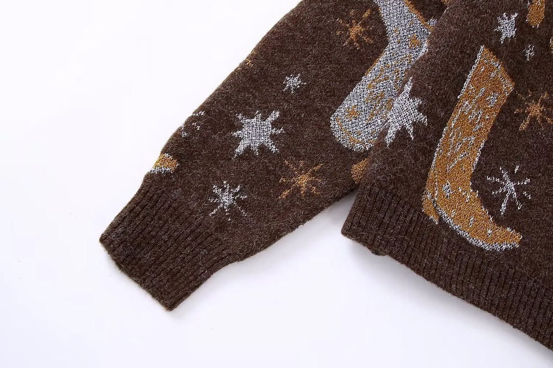 Cowgirl Metallic Knit Jumper - Festigal