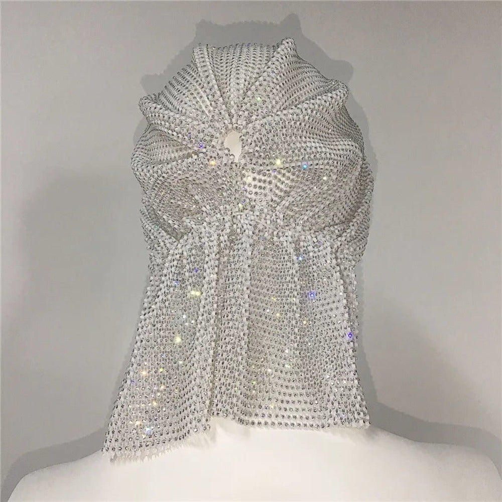Rihanna Style Rhinestone Bandana - Festigal
