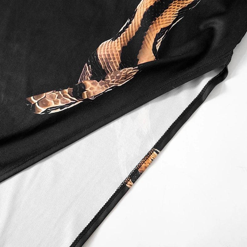 Snake Cut Out Maxi Dress - Festigal