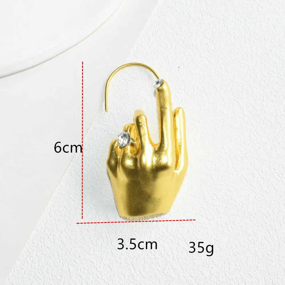 Metal Hand Ear Cuff