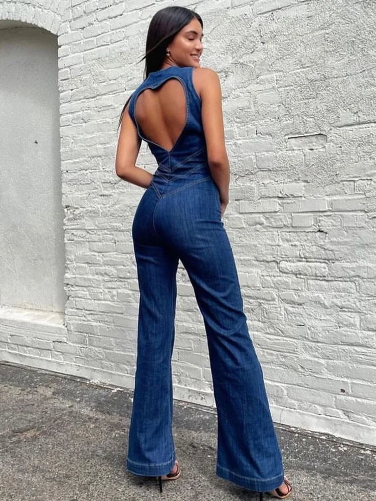 Heart Cut Out Backless Body Suit - Festigal