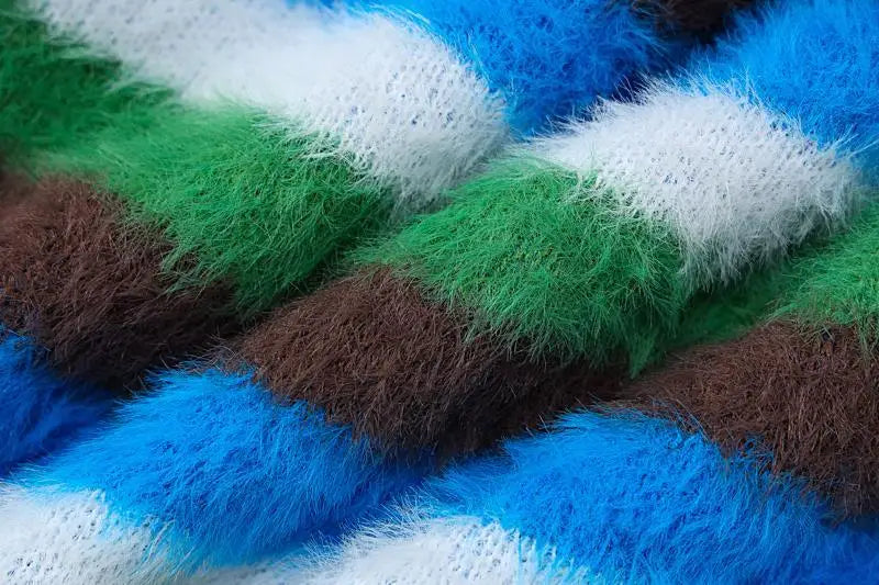 Unusual Slash-Neck Tasselled Cardigan - Festigal