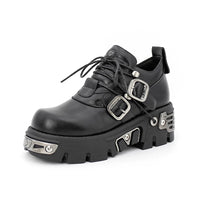 Futuristic Metal Platform Shoes - Festigal