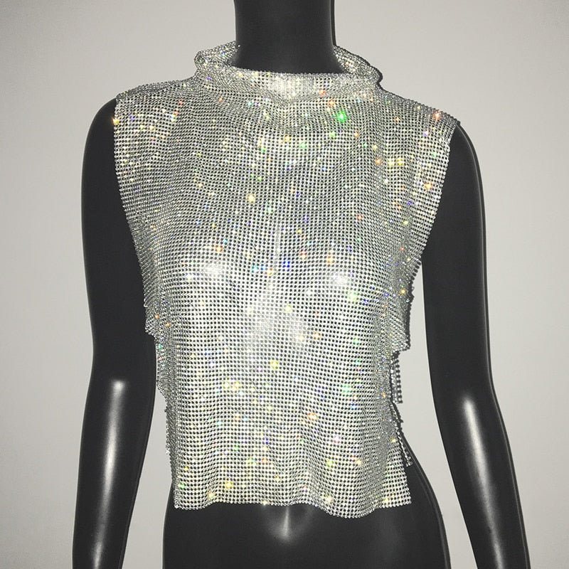 Rhinestone Chainmail Top - Festigal