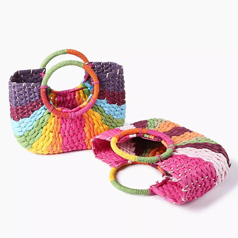Boho Rainbow Woven Bag - Festigal