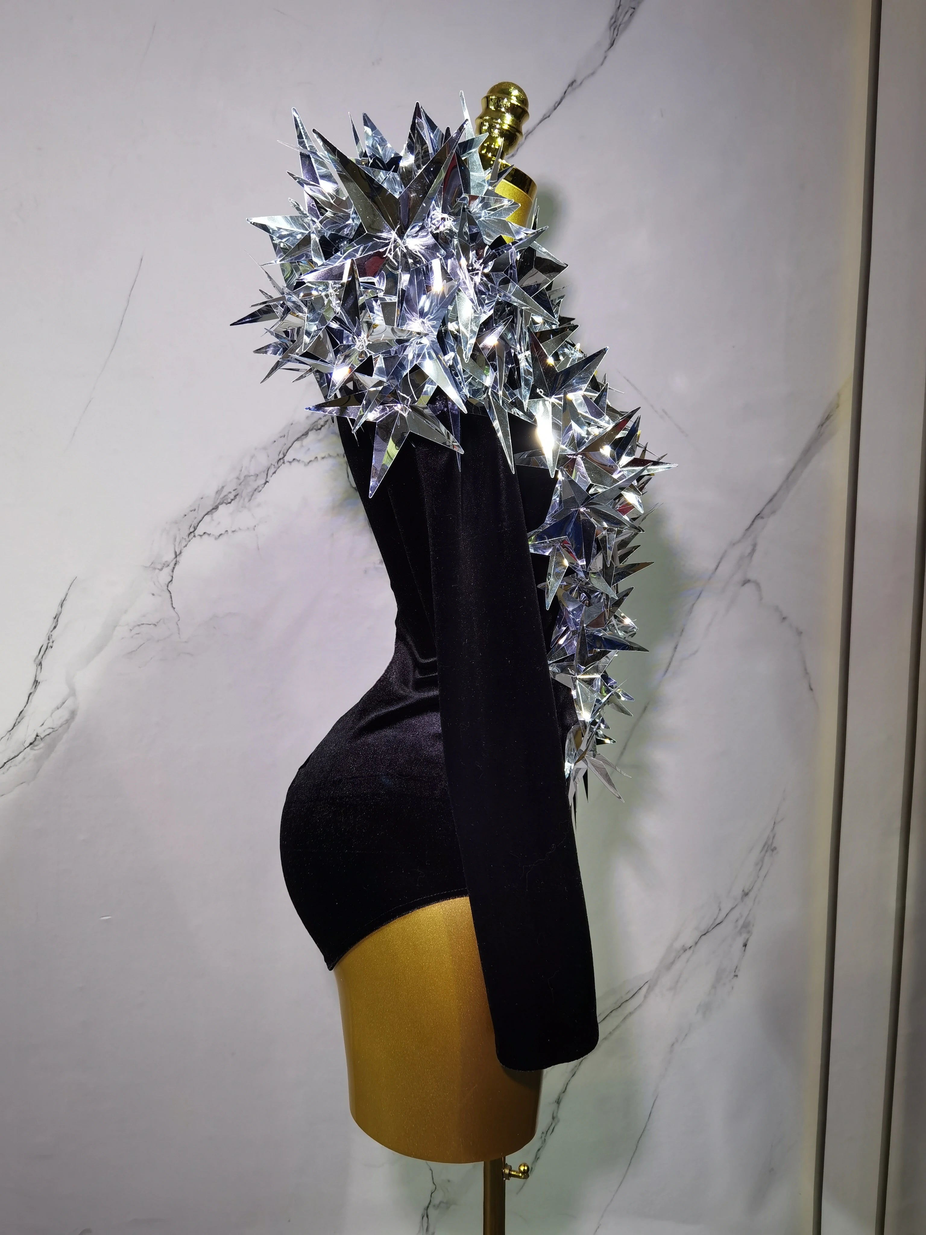 Heavily Embellished Star Bodysuit