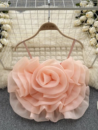 3D Rose Crop Top - Festigal