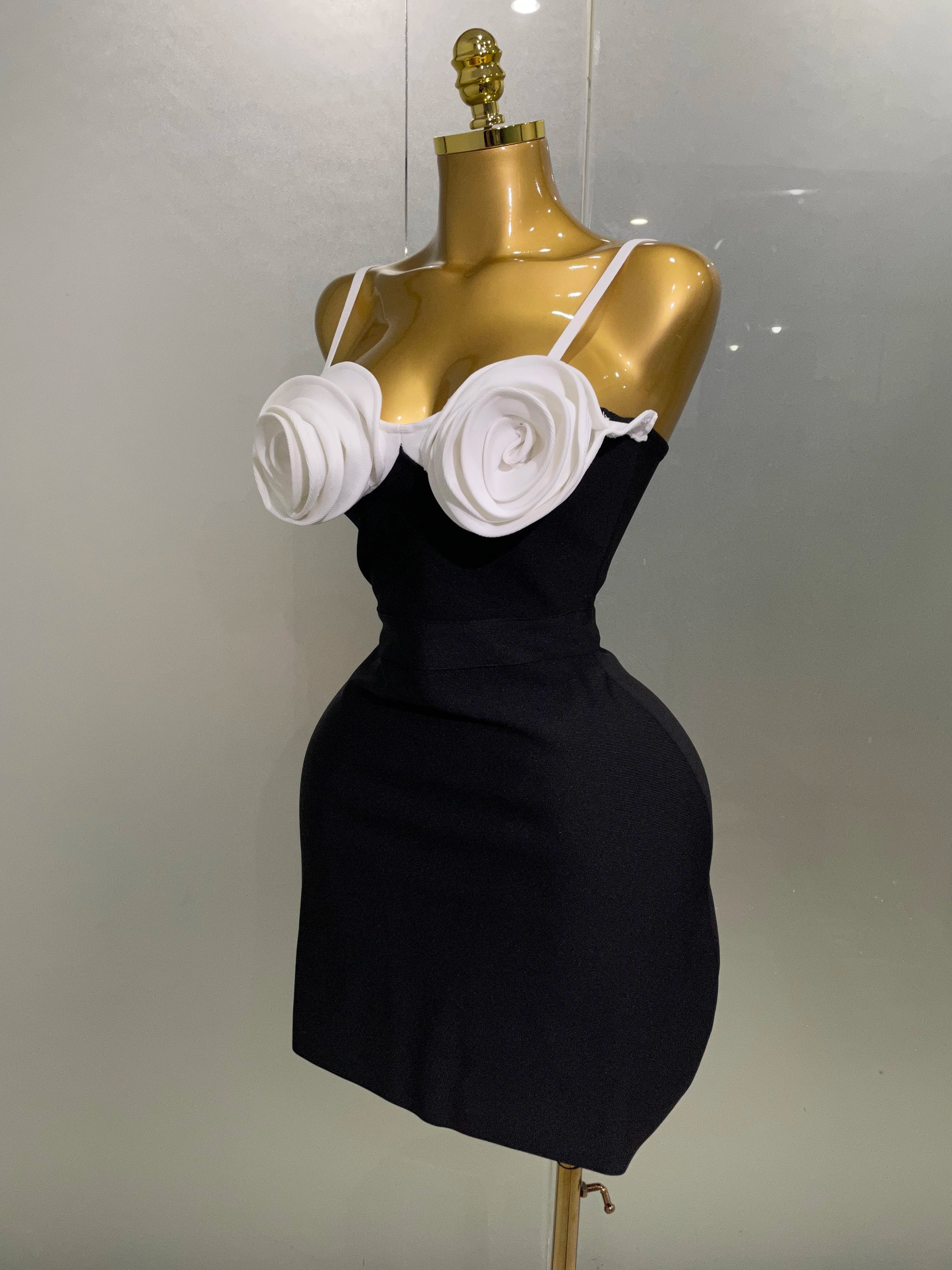 3D Flower Bandage Dress