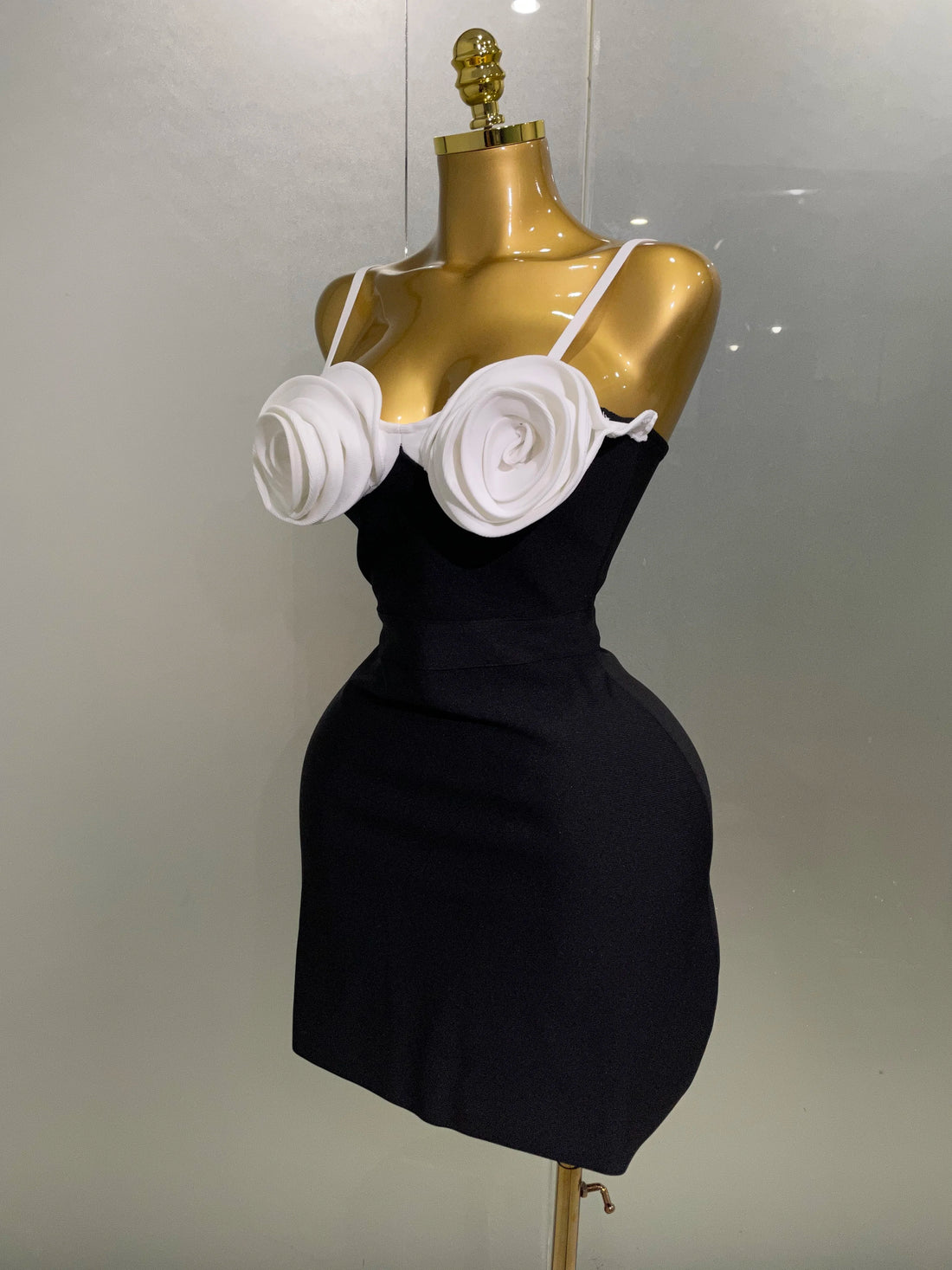 3D Flower Bandage Dress