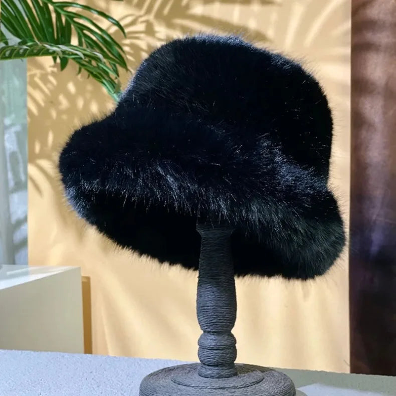 Faux Fur Bucket Hats - Festigal