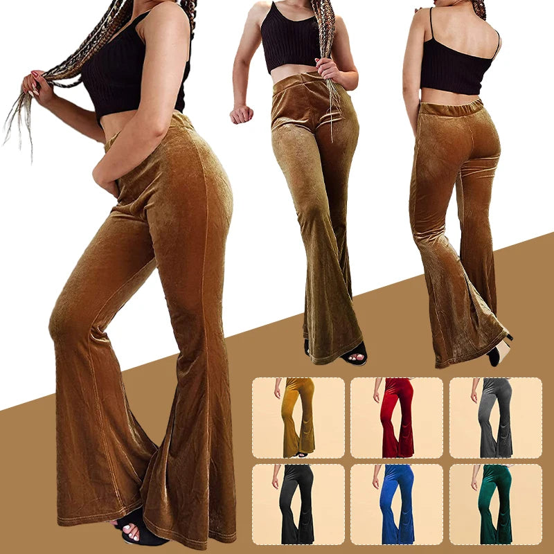 Flared Velvet Trousers - Festigal