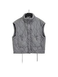Grey Quilted Gilet - Festigal
