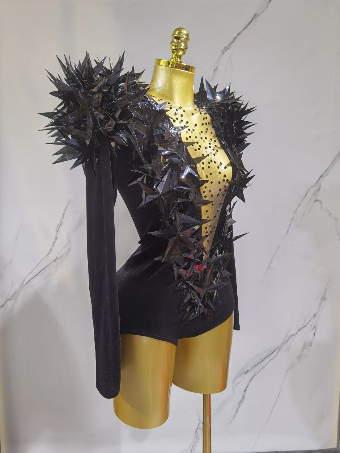 Heavily Embellished Star Bodysuit