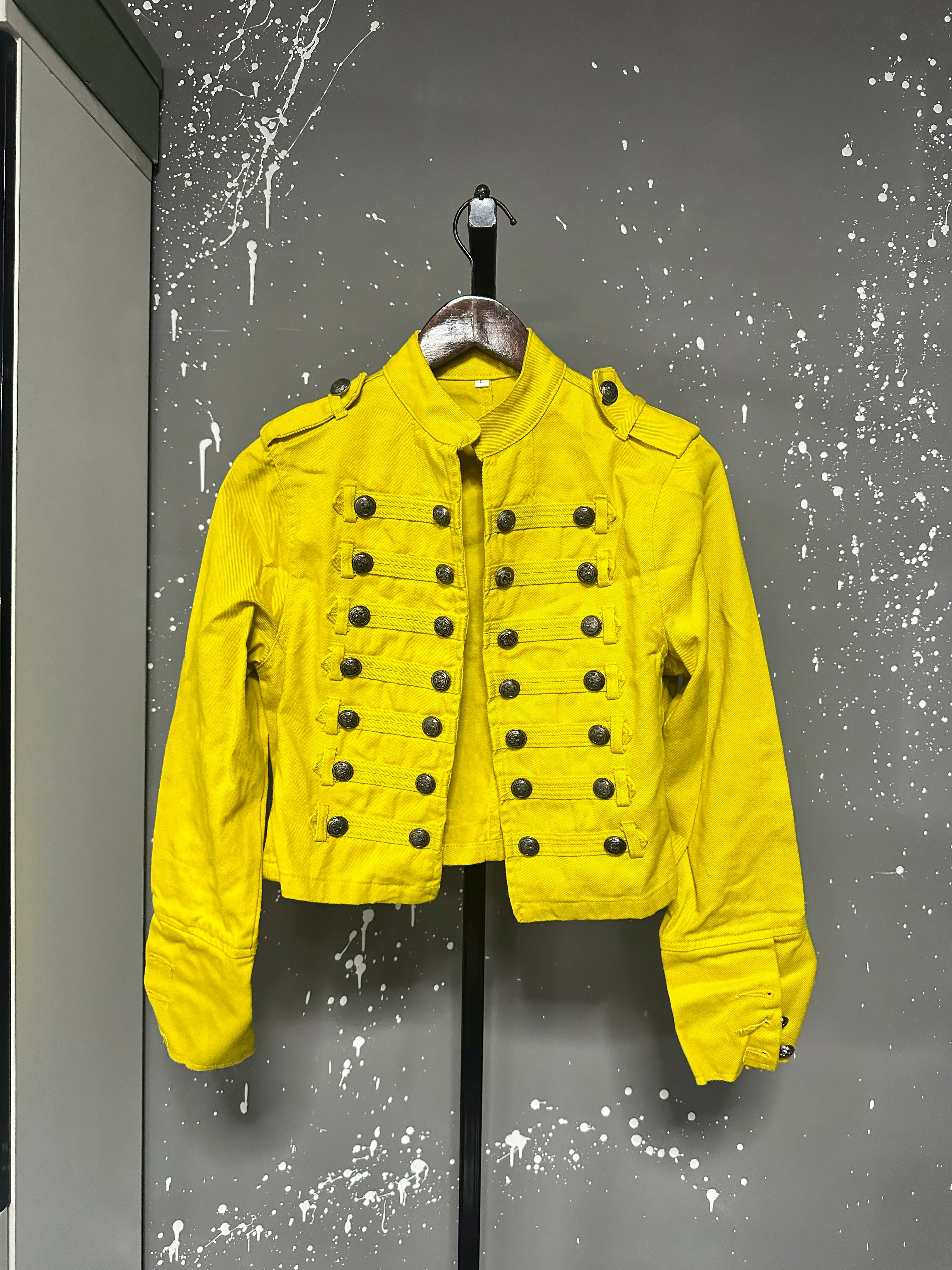 Retro Military Style Denim Jacket