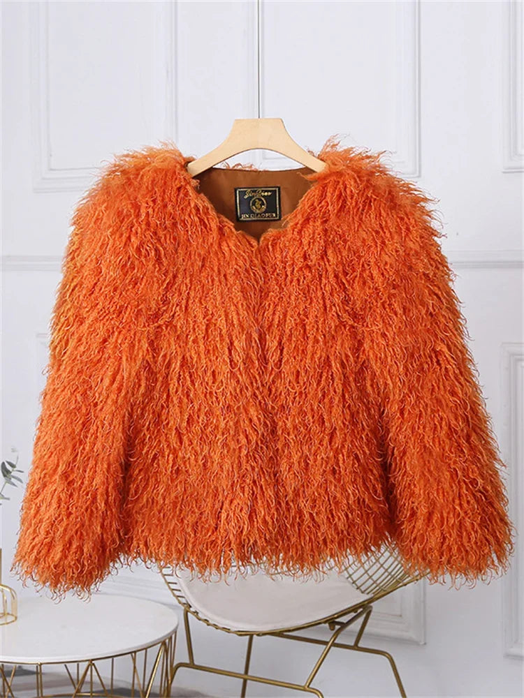 Shaggy Faux Fur Jacket - Festigal