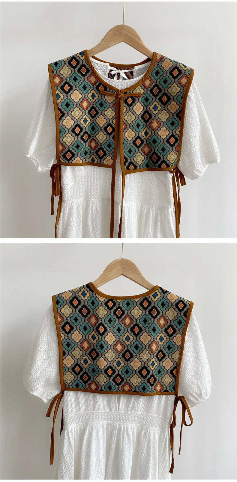 Embroidered Cropped Waistcoat - Boho Festival Layer