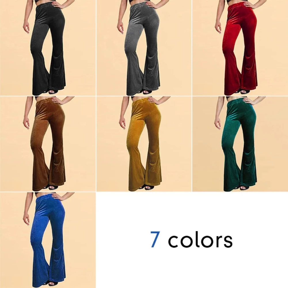 Flared Velvet Trousers - Festigal