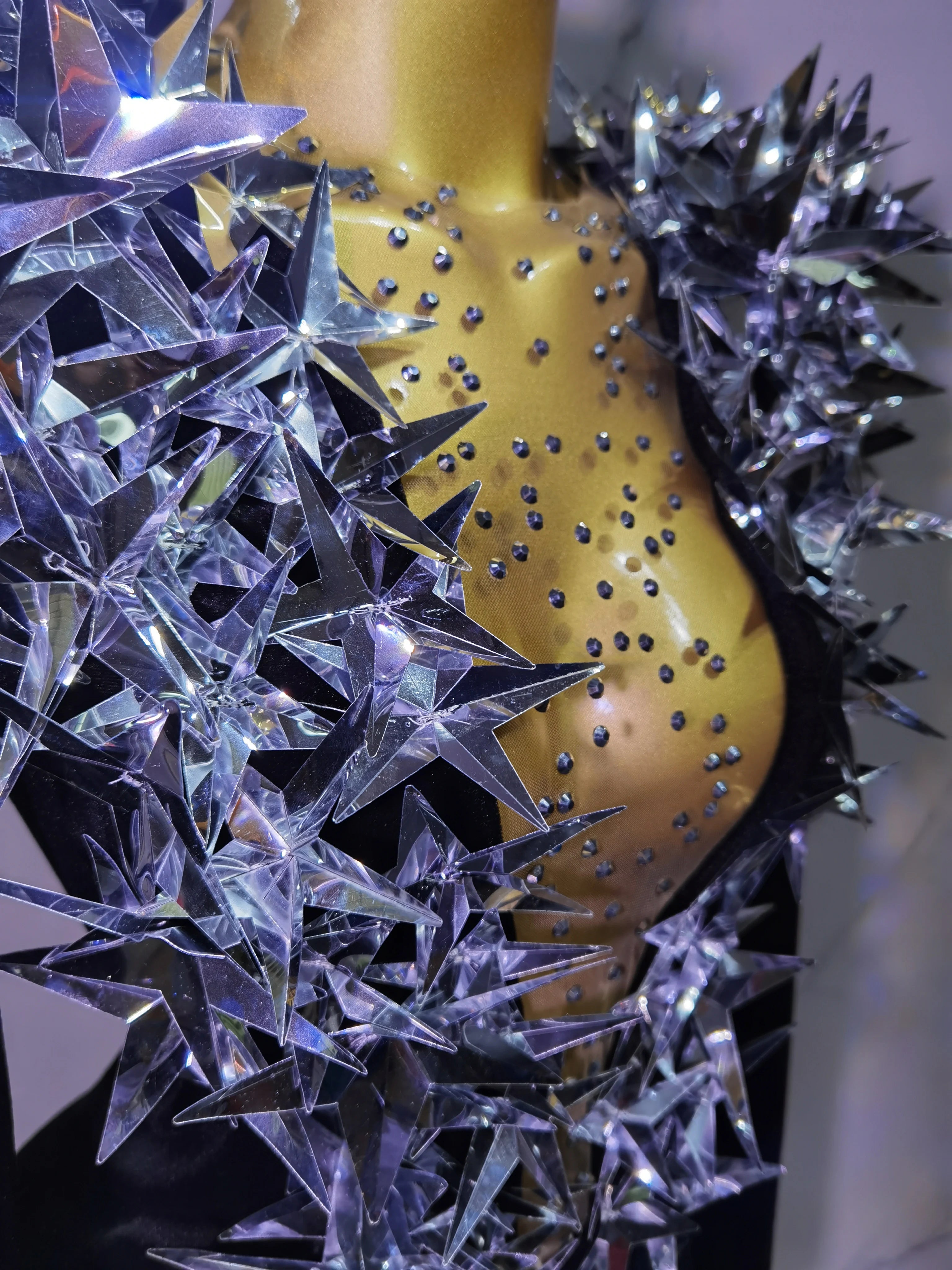 Heavily Embellished Star Bodysuit