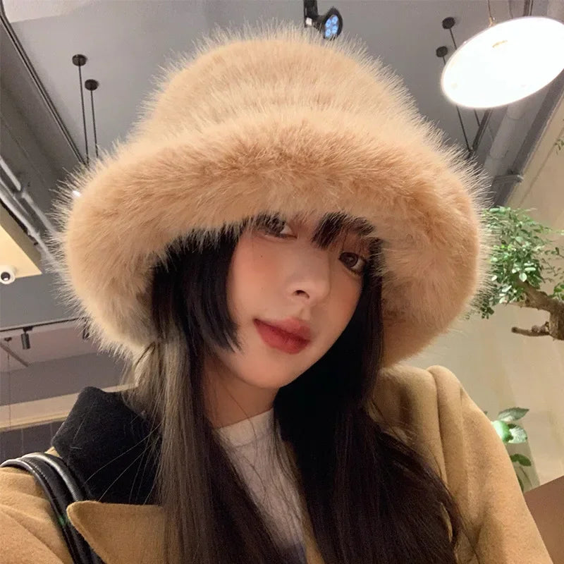 Faux Fur Bucket Hats - Festigal