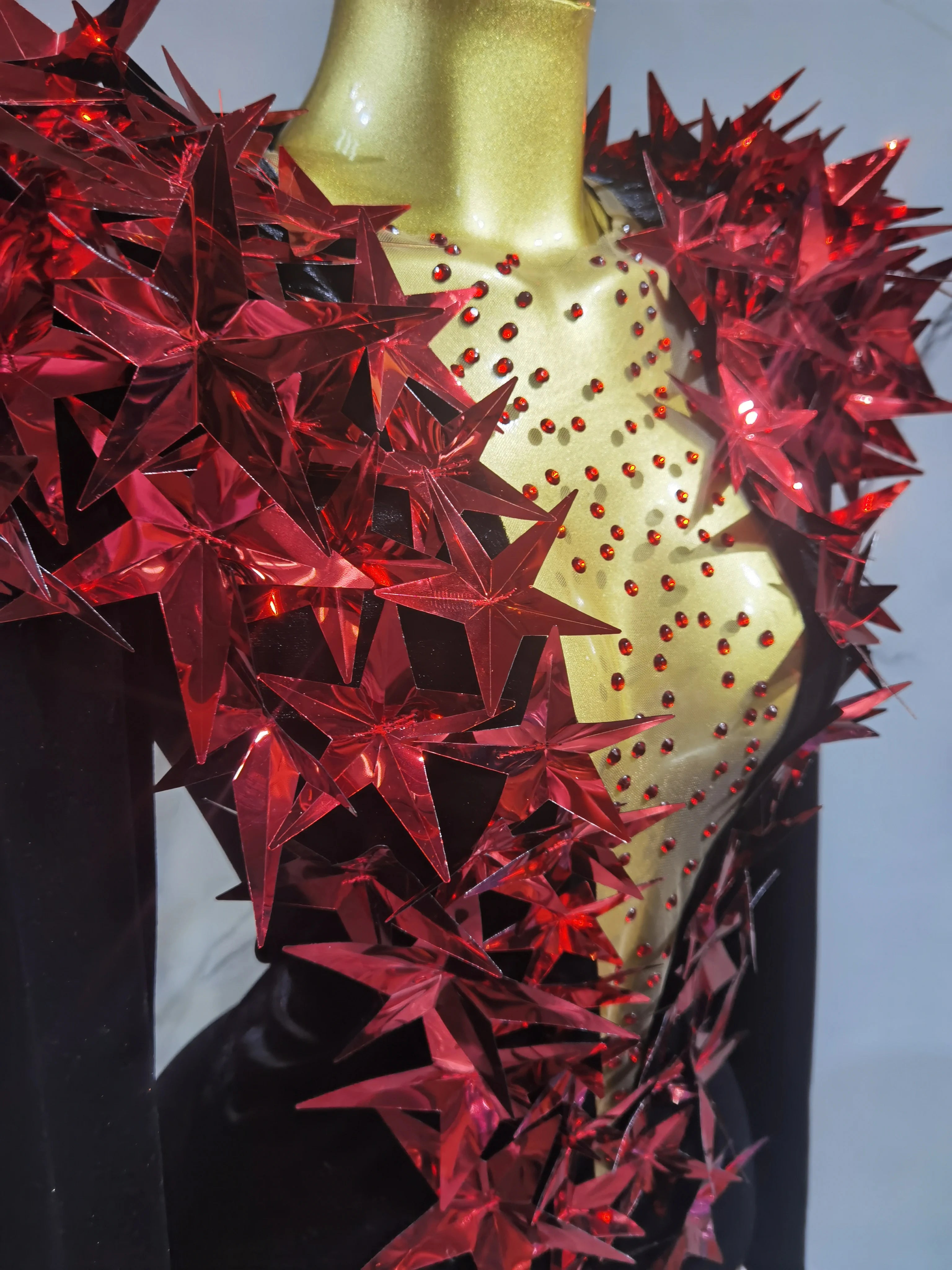 Heavily Embellished Star Bodysuit