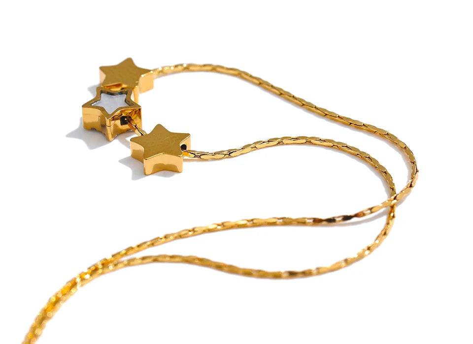 Trio Of Stars Necklace - Festigal