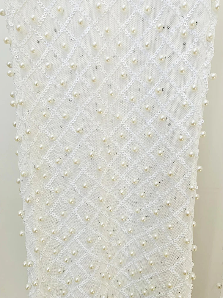 Gauze Beaded Sequin Flares - Festigal