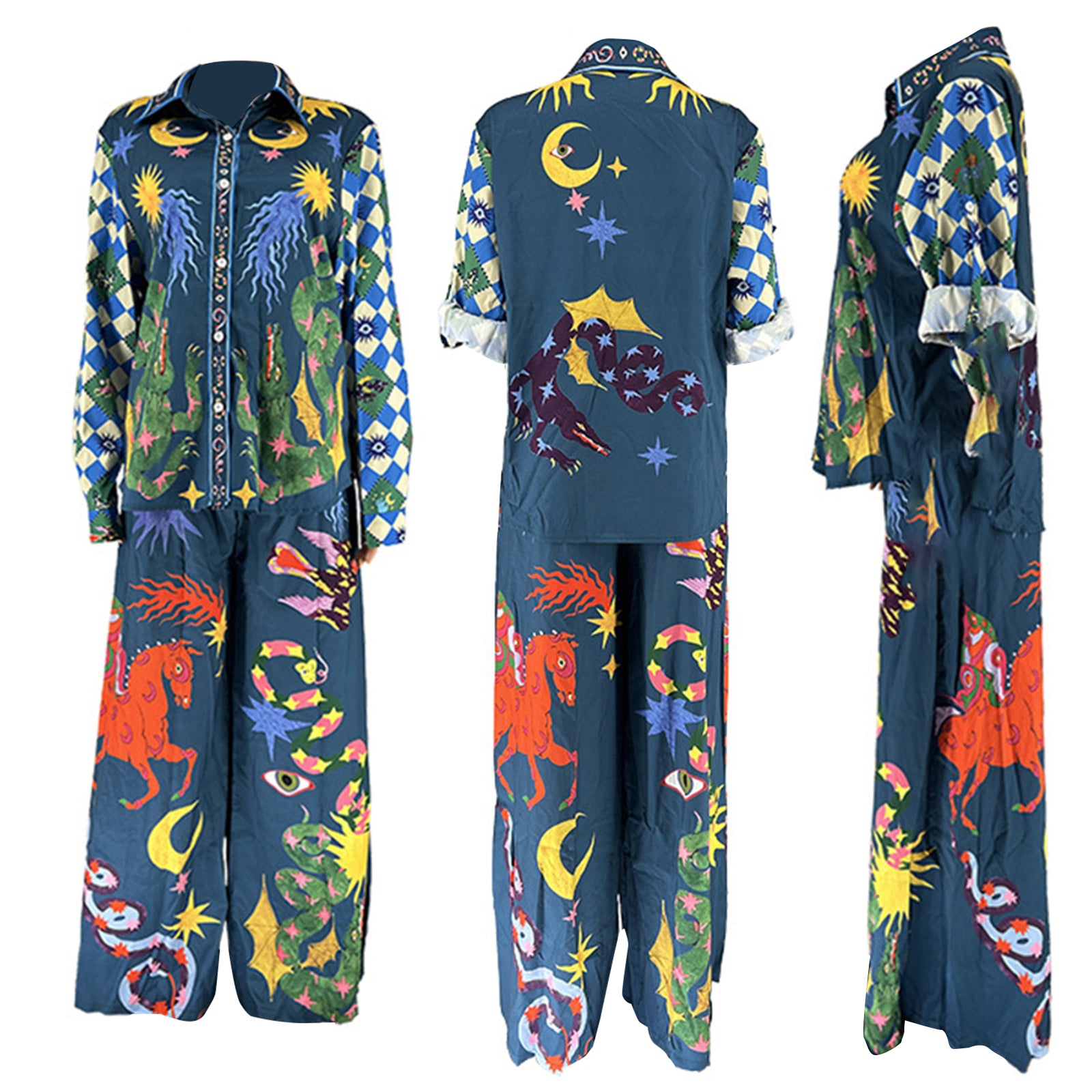 Ethereal Print Two-Piece Set - Festigal