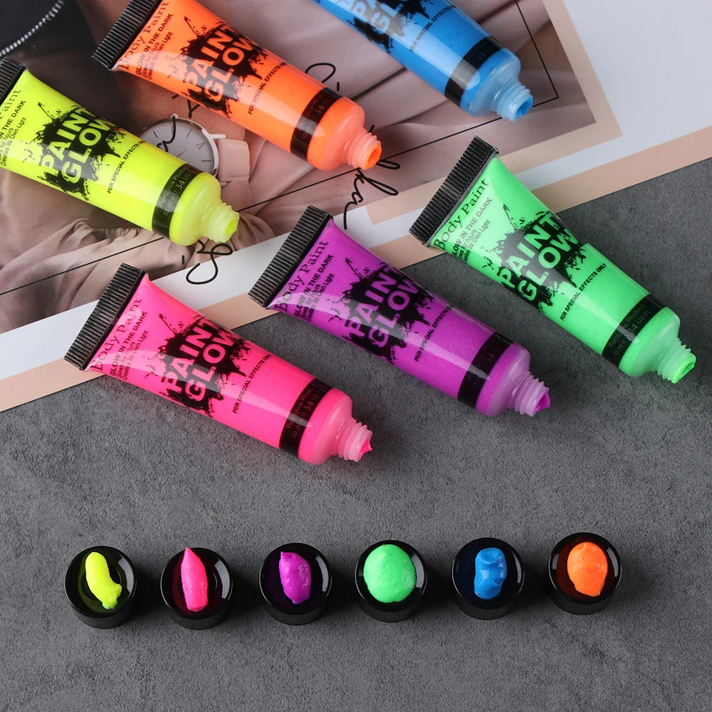 6 to 24 pieces UV Flourescent Face & Body Make Up - Festigal