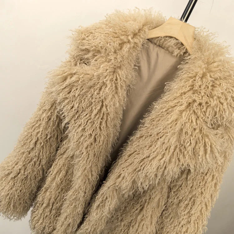 Curly Faux Fur Jacket