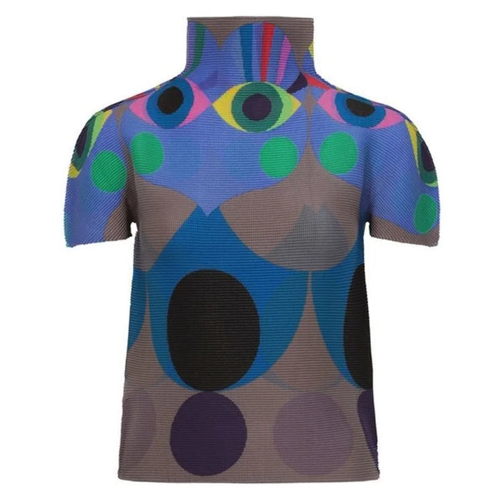 Abstract Pleated Eye Top - Festigal
