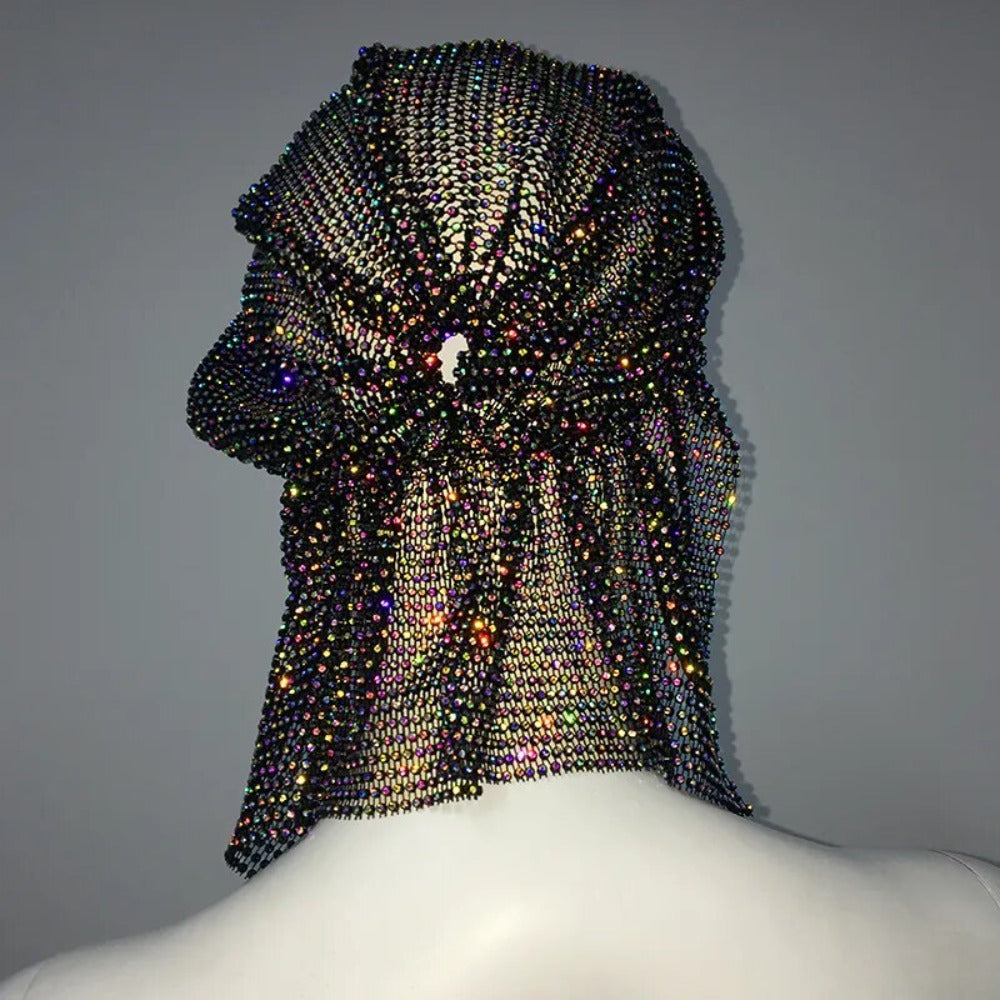 Rihanna Style Rhinestone Bandana - Festigal