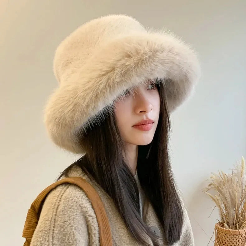 Faux Fur Bucket Hats - Festigal