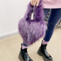 Faux Fox Heart Crossbody Bag - Festigal