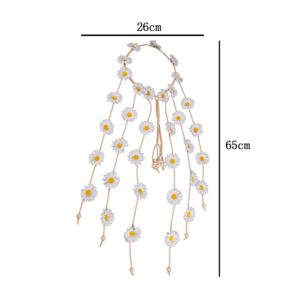 Daisy Flower Garland Festival Crown Tiara - Festigal