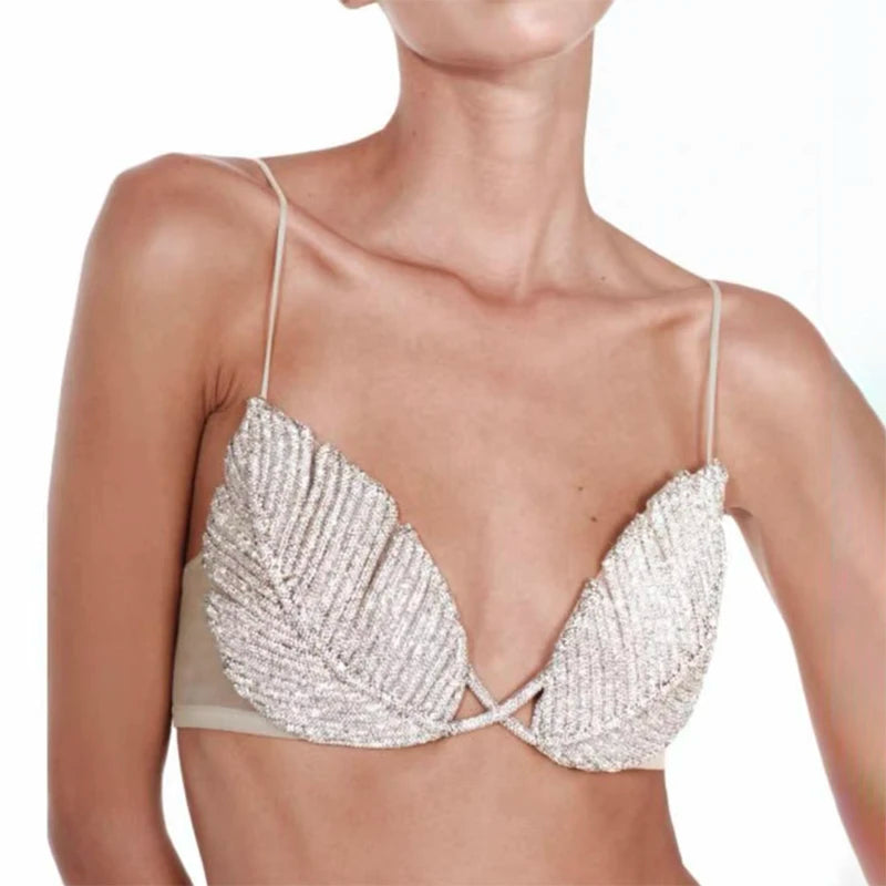 Sparkly Leaf Bra - Festigal