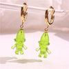 Troll Doll Hoop Earrings