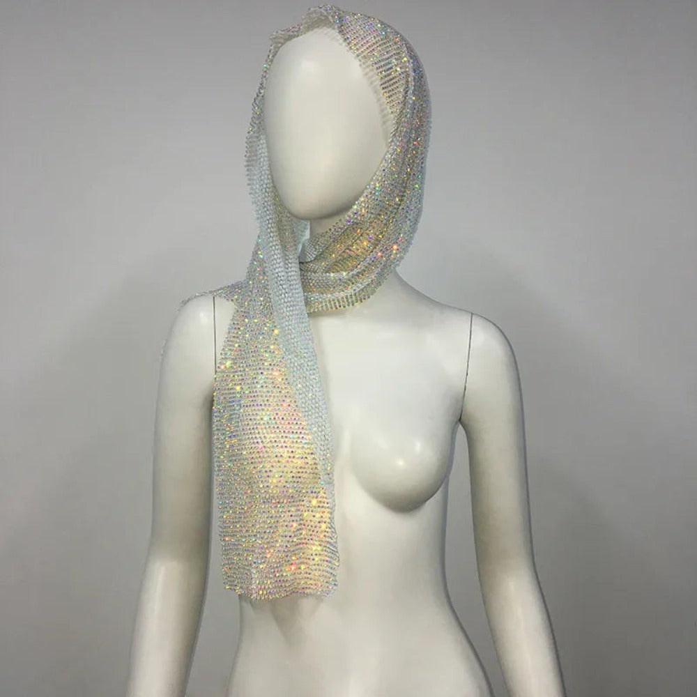 Rihanna Style Rhinestone Bandana - Festigal