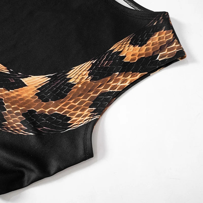 Snake Cut Out Maxi Dress - Festigal