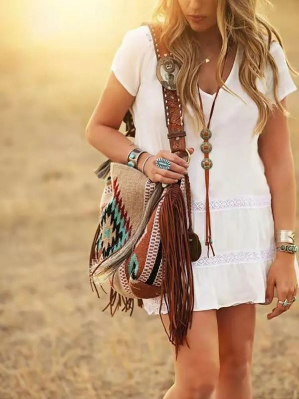 Aztec Canvas Tote Bag - Festigal