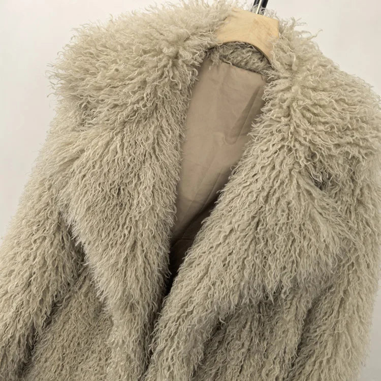 Curly Faux Fur Jacket