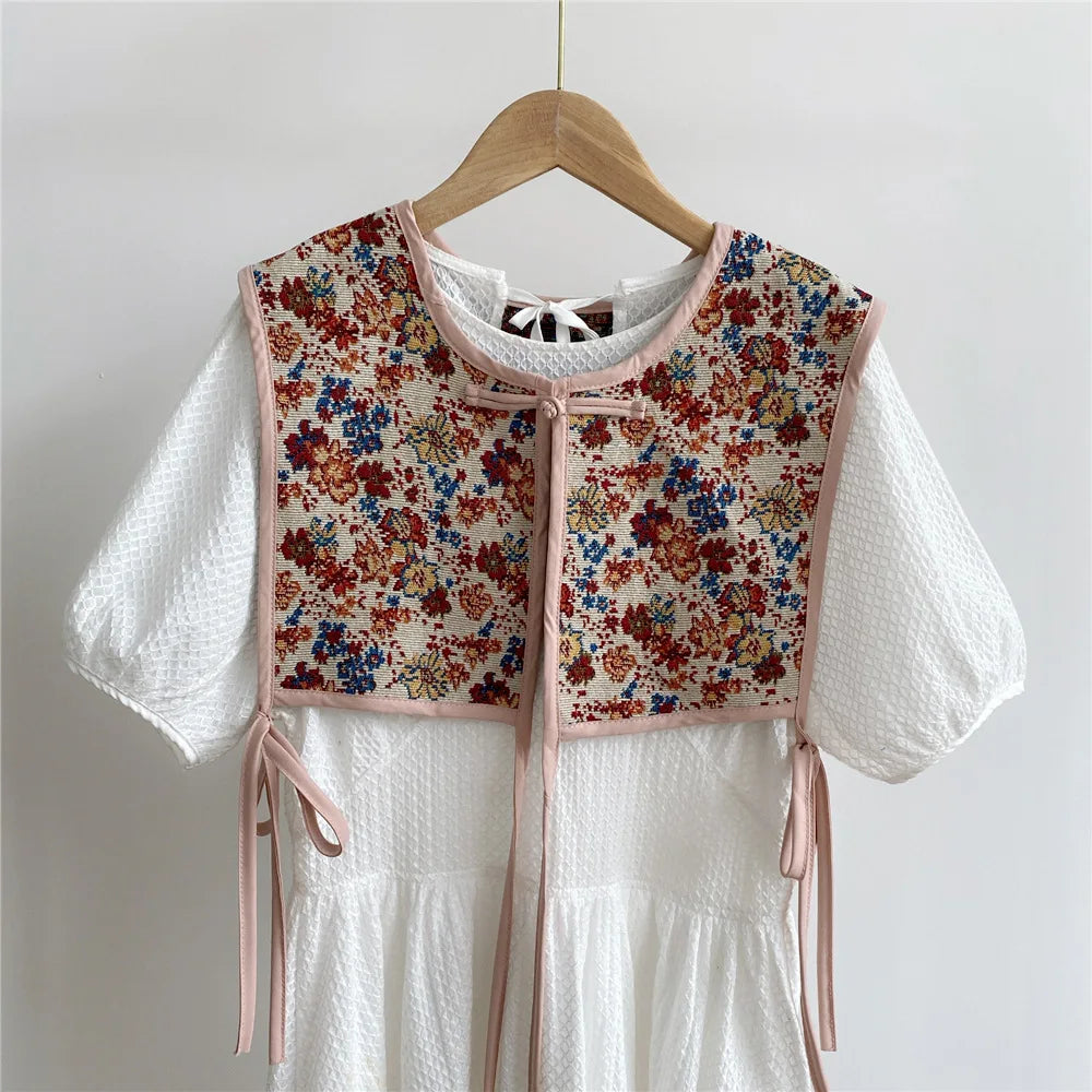 Embroidered Cropped Waistcoat - Boho Festival Layer