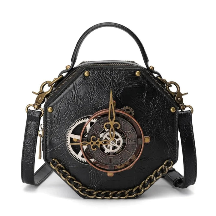 Steampunk Faux Leather Messenger Bag - Festigal