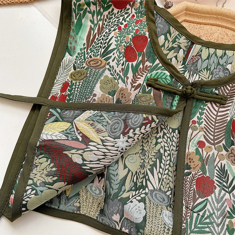 Embroidered Cropped Waistcoat - Boho Festival Layer