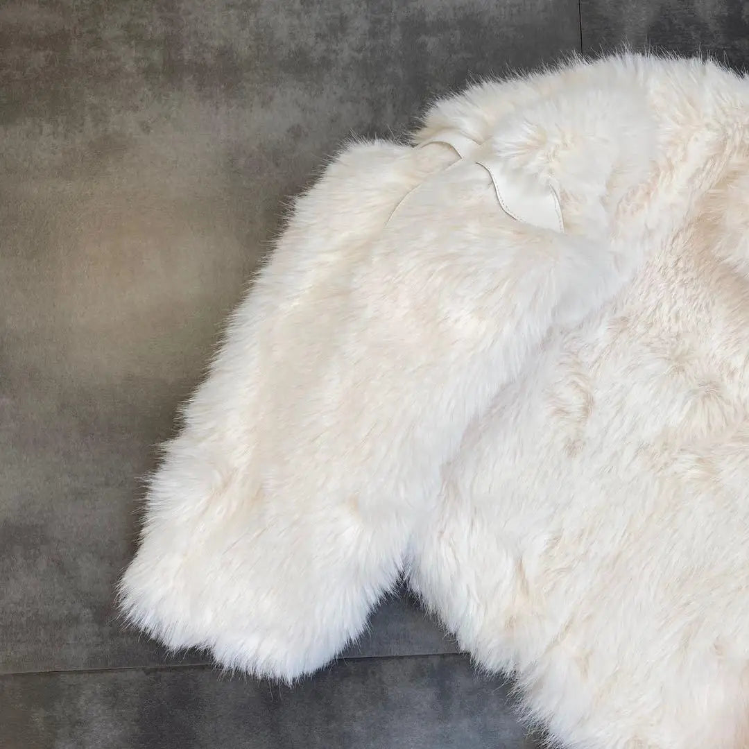 Faux Fur Cross Coat - Festigal