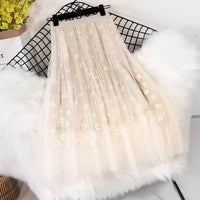 Daisy Mesh Midi Skirt - Festigal