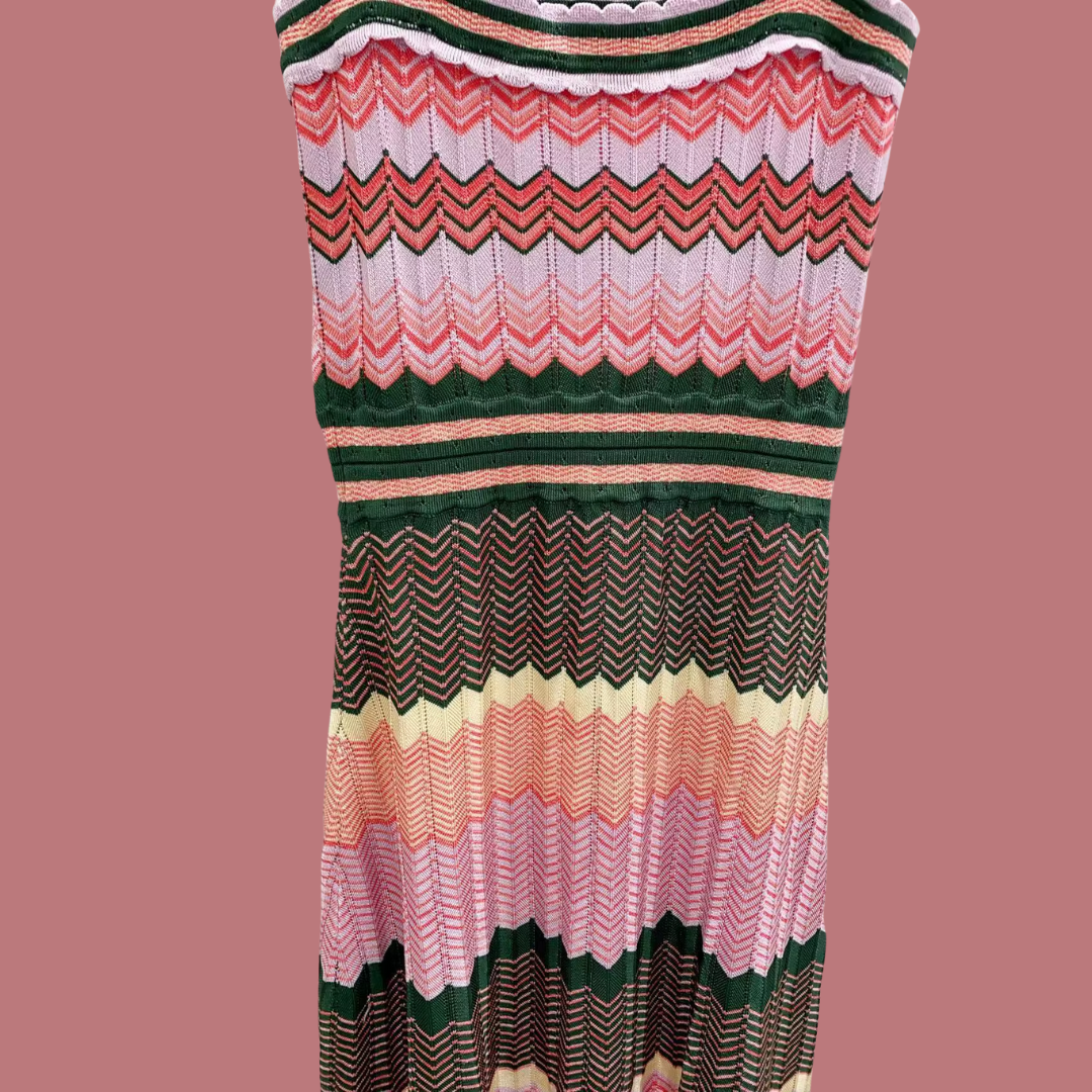 Aztec Knitted Maxi Dress - Festigal