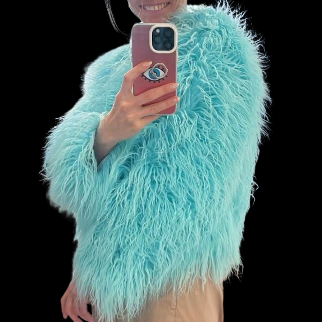 Shaggy Faux Fur Jacket Coat - Festigal